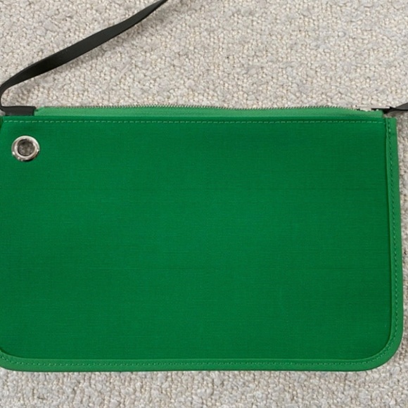 Authentic Pre-Owned Hermès Khaki Vache Hunter Bamboo Toile Herbag Zip Size 31 - Picture 13 of 16